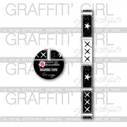 GRAFFITI' GIRL COLLECTION NÉGATIF MASKING TAPE GRUNGE