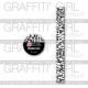 GRAFFITI' GIRL COLLECTION NÉGATIF MASKING TAPE SCRIPT