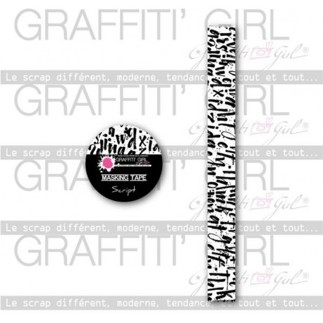 GRAFFITI' GIRL COLLECTION NÉGATIF MASKING TAPE SCRIPT