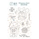 HPLF-CC-T2402   HA PI LITTLE FOX COLLECTION COZY COTTAGE TAMPONS CLEAR NID DOUILLET