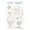 HPLF-CC-T2402   HA PI LITTLE FOX COLLECTION COZY COTTAGE TAMPONS CLEAR NID DOUILLET