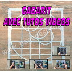 PDS GABARIT PHOTO BUBBLES  avec 4 TUTOS VIDEOS  -  SCRAP EURO