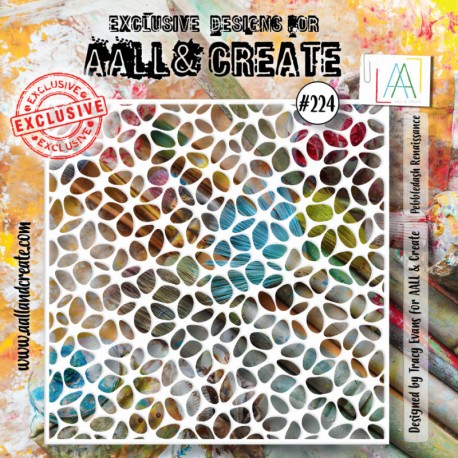 224   AALL & CREATE STENCIL 224 PEBBLEDASH RENAISSANCE