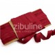 62310RVRO   ZIBULINE RUBAN DE VELOURS Env.1cm x 4.5 m ROUGE