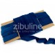 62310RVBR   ZIBULINE RUBAN DE VELOURS Env.1cm x 4.5 m BLEU ROI