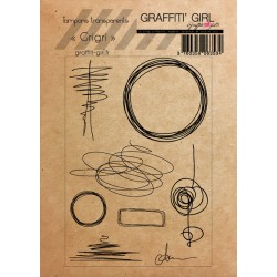 GRAFFITI' GIRL TAMPONS TRANSPARENTS GRIGRI