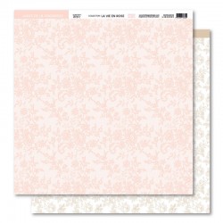 FDPI124002   FLORILEGES DESIGN COLLECTION LA VIE EN ROSE 2   30.5 cm x 30.5 cm