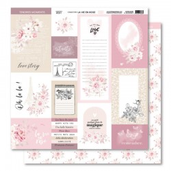 FDPI124005   FLORILEGES DESIGN COLLECTION LA VIE EN ROSE 5   30.5 cm x 30.5 cm