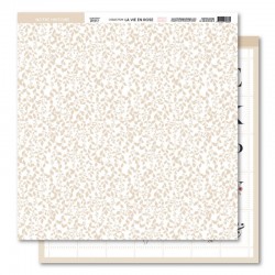 FDPI124008   FLORILEGES DESIGN COLLECTION LA VIE EN ROSE 8   30.5 cm x 30.5 cm