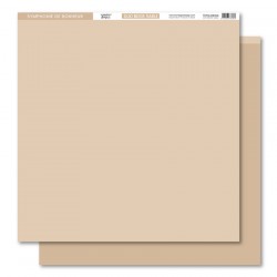 FDPUL124004   FLORILEGES DESIGN  PAPIER UNI DUO BEIGE SABLE