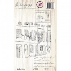 LPF-LITHA-11   LA PETITE FRANÇAISE COLLECTION LITHA TAMPONS CLEAR ESQUISSE