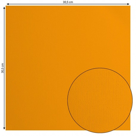2928-010   FLORENCE CARDSTOCK TEXTURE 30.5cm x30.5cm MANGO