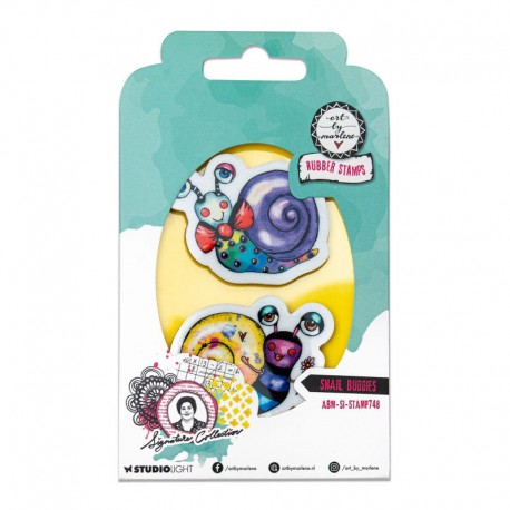 ABM-SI-STAMP748   STUDIO LIGHT CLEAR STAMP ART BY MARLENE SNAIL BUDDIES
