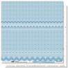 KAC3604   LES ATELIERS DE KARINE POÉSIE HIVERNALE BLEU JACQUARD 30.5 cm x 30.5 cm