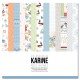 KAC3608   LES ATELIERS DE KARINE POÉSIE HIVERNALE 6 FEUILLES + 1 CALQUE IMPRIMÉ