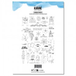 KAT3601   LES ATELIERS DE KARINE POÉSIE HIVERNALE TAMPON CLEAR LIVRAISON DE BONHEUR