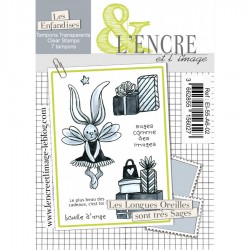 EI-55-A6-02   L'ENCRE ET L'IMAGE TAMPONS CLEAR LES LONGUES OREILLES SONT TRÈS SAGES