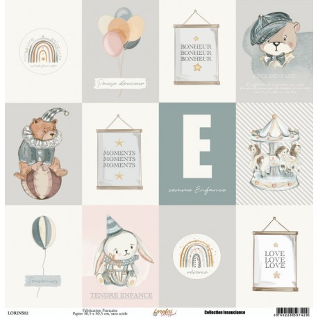 LORELAI DESIGN COLLECTION INSOUCIANCE LORINS02 30,5 cm X 30,5 cm