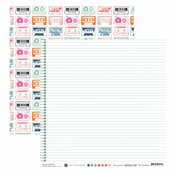 PC-R90-05   MES P'TITS CISEAUX COLLECTION RETRO 90'  PC-R90-05 30,5 cm x 30,5 cm