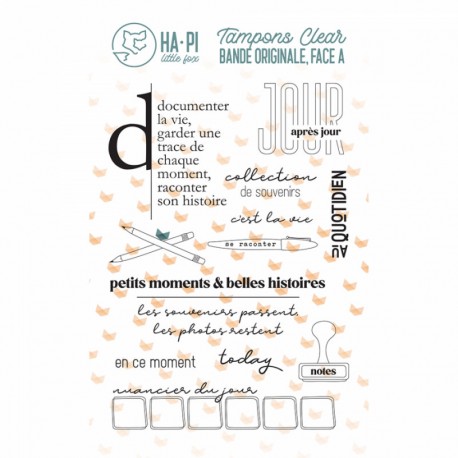 HPLF-BOFA-T2503   HA PI LITTLE FOX COLLECTION BANDE ORIGINALE FACE A TAMPONS CLEAR  JOUR APRÈS JOUR