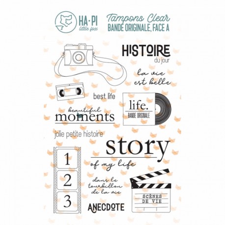HPLF-BOFA-T2504   HA PI LITTLE FOX COLLECTION BANDE ORIGINALE FACE A TAMPONS CLEAR SCÈNES DE VIE