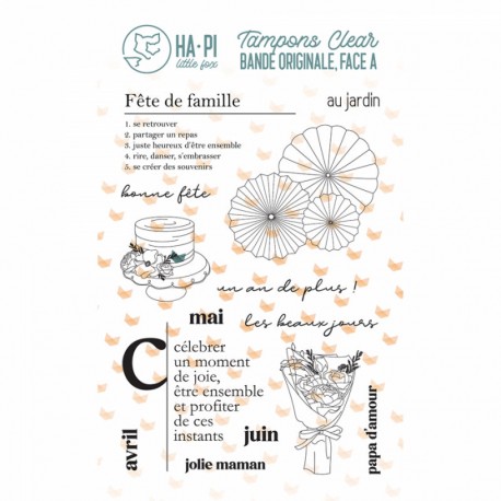 HPLF-BOFA-T2507   HA PI LITTLE FOX COLLECTION BANDE ORIGINALE FACE A TAMPONS CLEAR LES BEAUX JOURS
