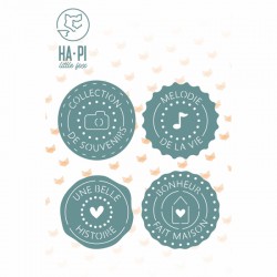 HPLF-BOFA-D2503  HA PI LITTLE FOX COLLECTION BANDE ORIGINALE FACE A MATRICES DE DÉCOUPE COLLECTION DE SCEAUX
