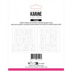KAB3701   LES ATELIERS DE KARINE HOLI DAYS POCHOIR BRODERIE ALPHABET