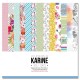 KAC3708   LES ATELIERS DE KARINE HOLI DAYS 6 FEUILLES + 1 CALQUE IMPRIMÉ