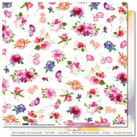 LES ATELIERS DE KARINE HOLI DAYS DELHI 30.5 cm x 30.5 cm