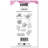 KAT3703   LES ATELIERS DE KARINE HOLI DAYS TAMPON CLEAR SAISON FLEURIE