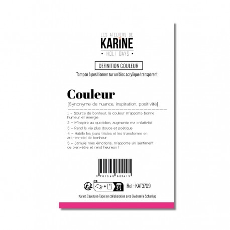 KAT3709   LES ATELIERS DE KARINE HOLI DAYS TAMPON CLEAR DÉFINITION COULEUR