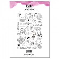 KAT3701   LES ATELIERS DE KARINE HOLI DAYS TAMPON CLEAR MONJARDIN AUX 1001 COULEURS