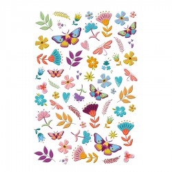 KAPU3701   LES ATELIERS DE KARINE HOLI DAYS PUFFY STICKERS