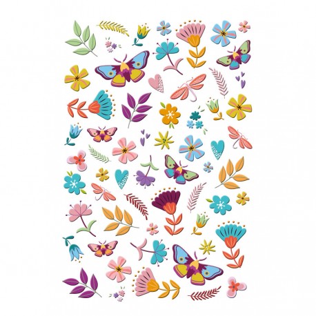 KAPU3701   LES ATELIERS DE KARINE HOLI DAYS PUFFY STICKERS