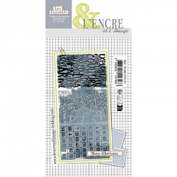 EI-56-CTC-01   L'ENCRE ET L'IMAGE PLAQUE DE TEXTURE CAOUTCHOUC - MOTS D'ARTISTES