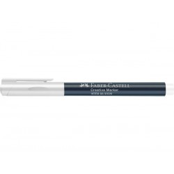 FC160701   FABER CASTELL MARQUEUR CRÉATIF BLANC