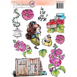LPF-ROSE-ETK2   LA PETITE FRANÇAISE COLLECTION LA VIE EN ROSE MOTIFS À DÉCOUPER