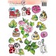 LPF-ROSE-ETK1   LA PETITE FRANÇAISE COLLECTION LA VIE EN ROSE MOTIFS À DÉCOUPER