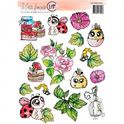 LPF-ROSE-ETK1   LA PETITE FRANÇAISE COLLECTION LA VIE EN ROSE MOTIFS À DÉCOUPER