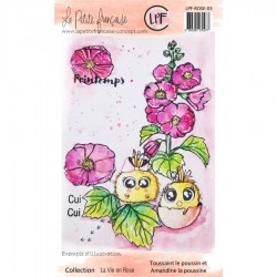 LPF-ROSE-03   LA PETITE FRANÇAISE LA VIE EN ROSE TAMPONS CLEAR TOUSSAINT LE POUSSIN ET AMANDINE LA POUSSINE