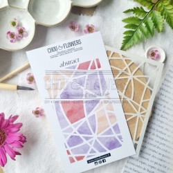 CHOU & FLOWERS COLLECTION VIBRATIONS POCHOIR ABSTRACT