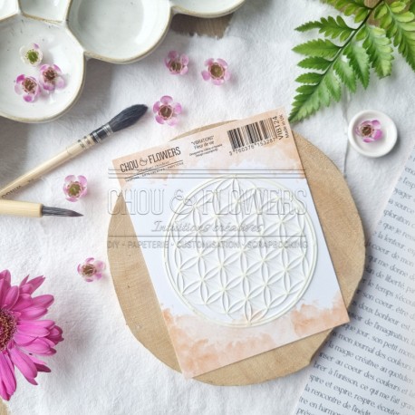CHOU & FLOWERS COLLECTION VIBRATIONS POCHOIR FLEUR DE VIE