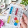 CHOU & FLOWERS COLLECTION VIBRATIONS TAMPON CLEAR JAUNE BLEU ROUGE