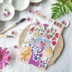 CHOU & FLOWERS COLLECTION VIBRATIONS DIE CUTS BLOOMING