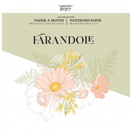 FDPI225011    FLORILEGES DESIGN COLLECTION FARANDOLE KIT IMPRIMÉ x10 feuilles