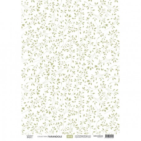 FDPC225004   FLORILEGES DESIGN COLLECTION FARANDOLE PAPIER CALQUE 4   A4