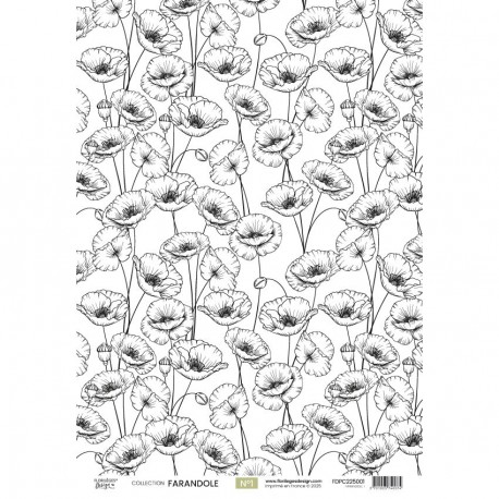 FDPC225001   FLORILEGES DESIGN COLLECTION FARANDOLE PAPIER CALQUE 1   A4