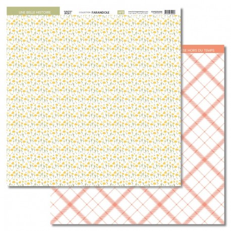 FDPI225008   FLORILEGES DESIGN COLLECTION FARNDOLE 8  30.5 cm x 30.5 cm