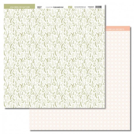 FDPI225007   FLORILEGES DESIGN COLLECTION FARNDOLE 7  30.5 cm x 30.5 cm